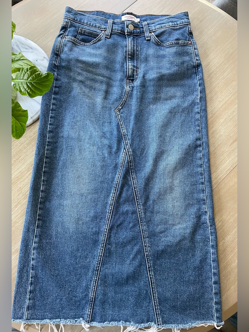 Levi Strauss Denim Maxi Skirt - Picture 1 of 10